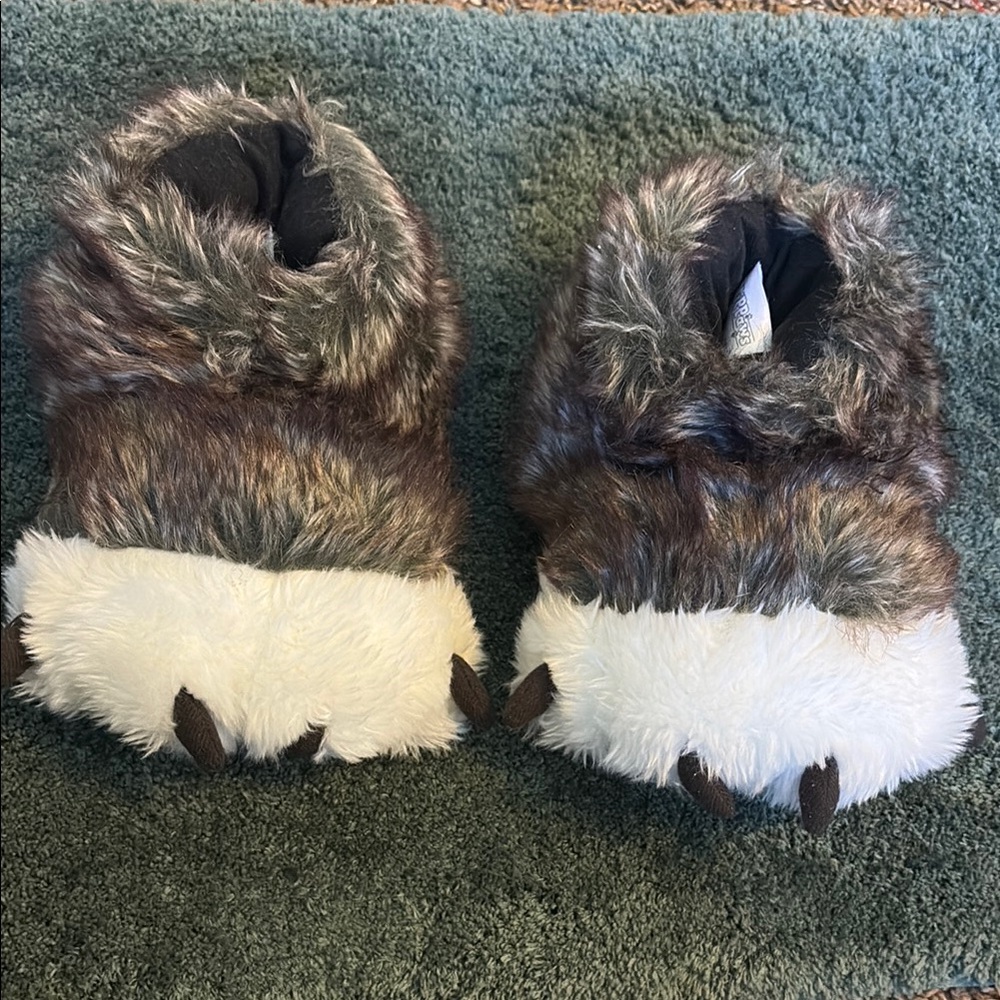 Greats Brown and White Plush Socks with Cozy Cuff